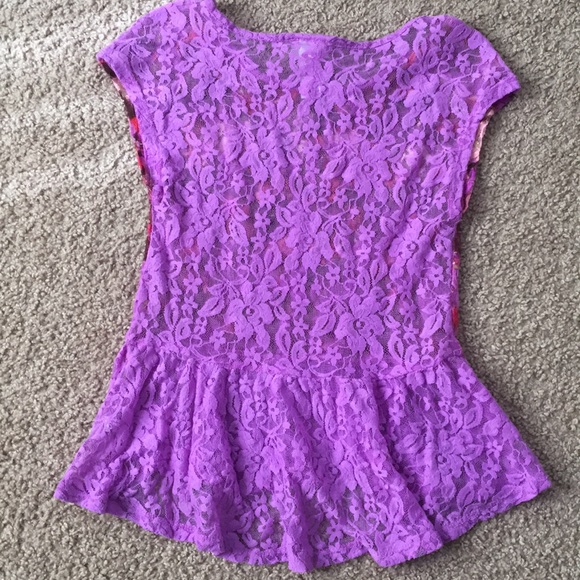 Justice | Lace Hi-Lo Top - Picture 3 of 3